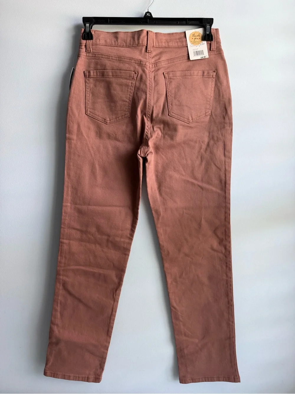 Gloria Vanderbilt Womens Cocoa Tan Amanda Classic Straight Slimming Jeans Size 8